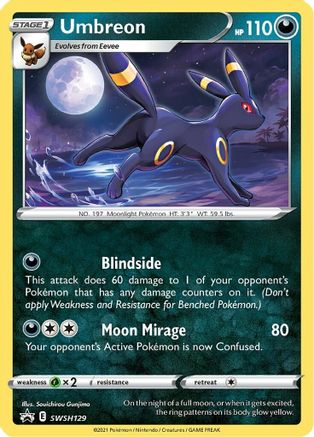 Umbreon - SWSH129 SWSH129/307 - Holofoil