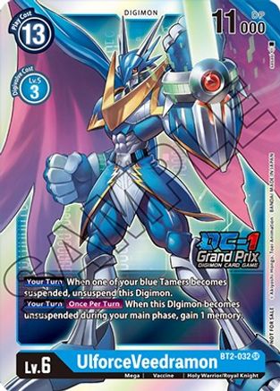 UlforceVeedramon (DC-1 Grand Prix) (BT2-032) - Release Special Booster 1.5 Foil