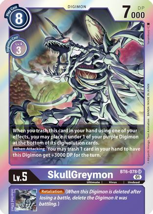 SkullGreymon (BT6-078) - Double Diamond Foil