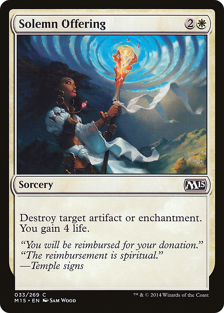 Solemn Offering (M15-033) -  Foil