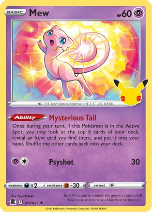 Mew 11/25 - Holofoil