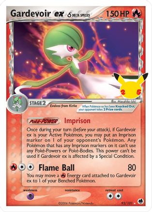 Gardevoir ex (Delta Species) 93/25 - Holofoil