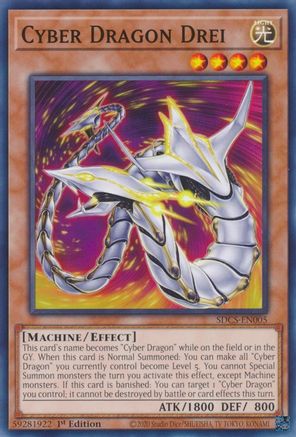 Cyber Dragon Drei (SDCS-EN005) - Structure Deck: Cyber Strike 1st Edition