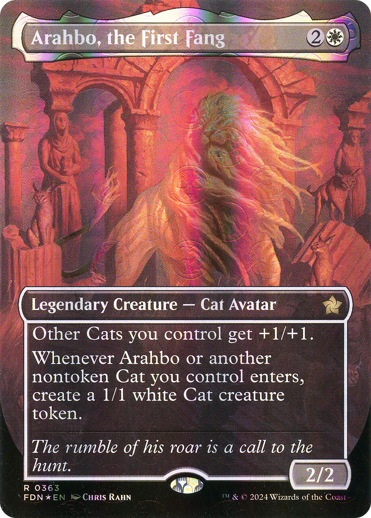 Arahbo, the First Fang (FDN-363) -  (Borderless) Foil