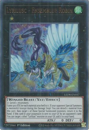 Lyrilusc - Ensemblue Robin (LED8-EN037) - Legendary Duelists: Synchro Storm 1st Edition