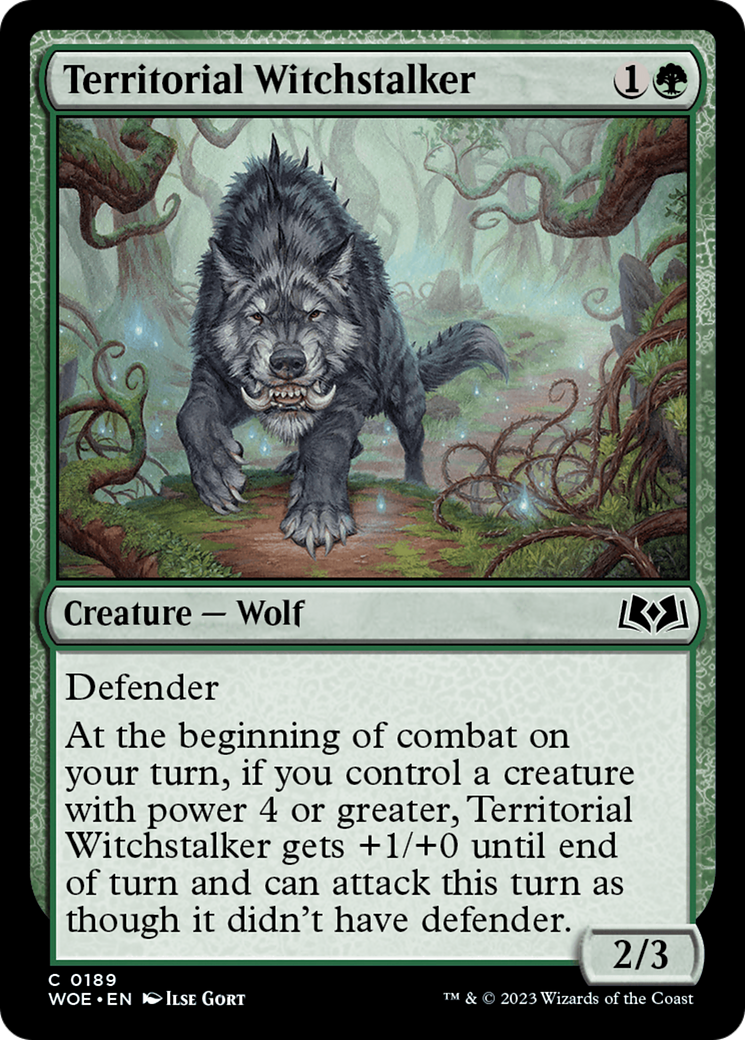 Territorial Witchstalker (WOE-189) -  Foil