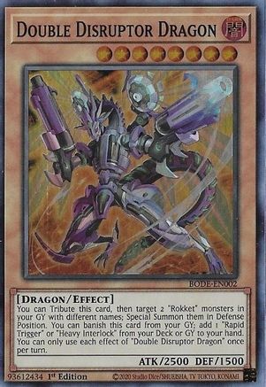 Double Disruptor Dragon (BODE-EN002) - Burst of Destiny 1st Edition