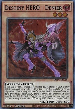 Destiny HERO - Denier (BODE-EN018) - Burst of Destiny 1st Edition