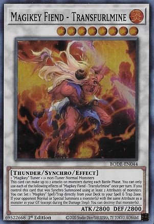 Magikey Fiend - Transfurlmine (BODE-EN044) - Burst of Destiny 1st Edition