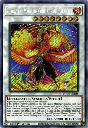 Zoroa, the Magistus Conflagrant Calamity (BODE-EN045) - Burst of Destiny 1st Edition