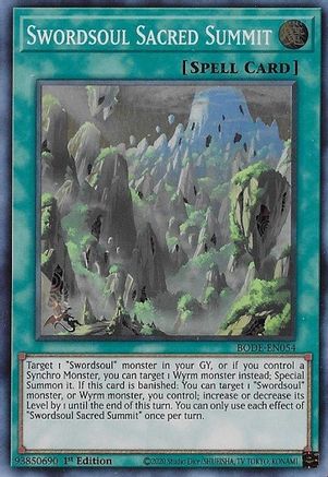 Swordsoul Sacred Summit (BODE-EN054) - Burst of Destiny 1st Edition