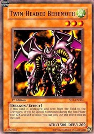 Twin-Headed Behemoth (SD1-EN004) - Structure Deck: Dragon's Roar Unlimited