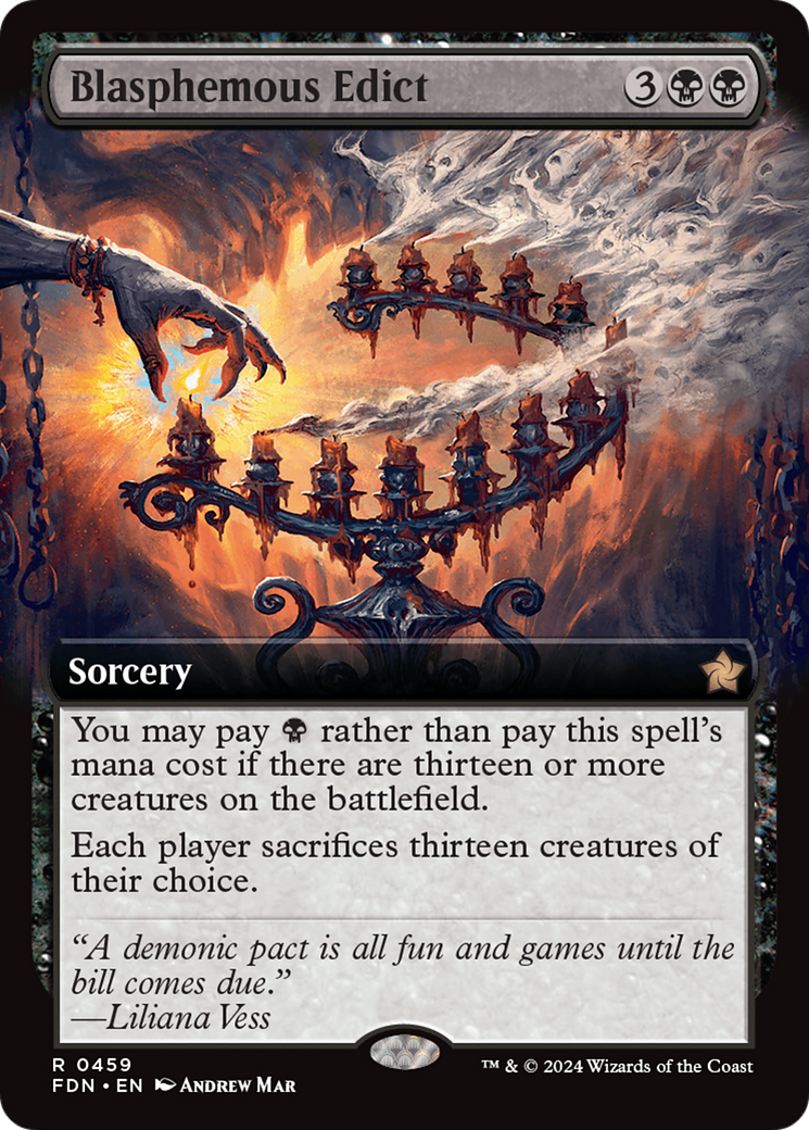 Blasphemous Edict (FDN-459) - : (Extended Art) Foil