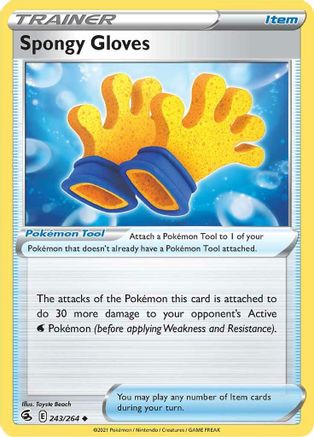 Spongy Gloves 243/264 - Reverse Holofoil