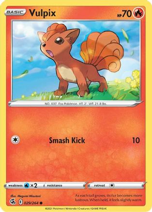 Vulpix (29) 29/264 -