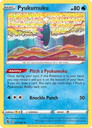 Pyukumuku 77/264 - Reverse Holofoil