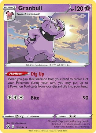 Granbull 116/264 - Reverse Holofoil