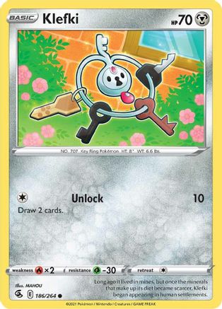 Klefki 186/264 - Reverse Holofoil