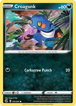 Croagunk 165/264 - Reverse Holofoil