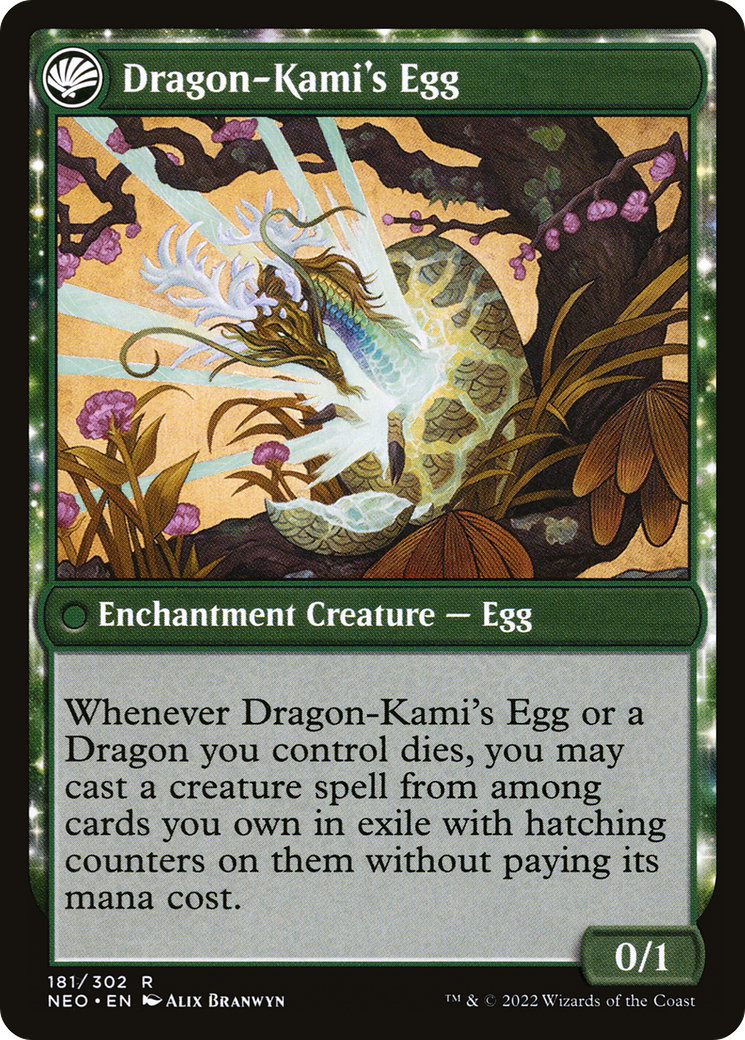 The Dragon-Kami Reborn // Dragon-Kami's Egg (NEO-181) - : (fandfc, enchantment)