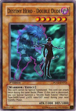 Destiny Hero - Double Dude (POTD-EN012) - Power of the Duelist 1st Edition