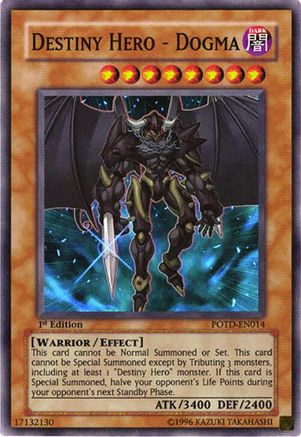 Destiny Hero - Dogma (POTD-EN014) - Power of the Duelist 1st Edition