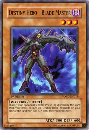 Destiny Hero - Blade Master (POTD-EN015) - Power of the Duelist 1st Edition