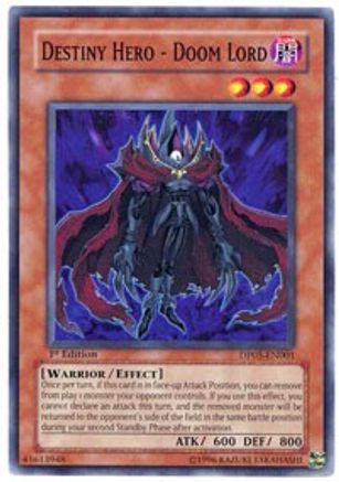 Destiny Hero - Doom Lord (DP05-EN001) - Duelist Pack 5: Aster Phoenix 1st Edition