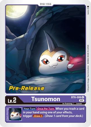 Tsunomon (BT6-006) - Double Diamond Pre-Release Cards Foil