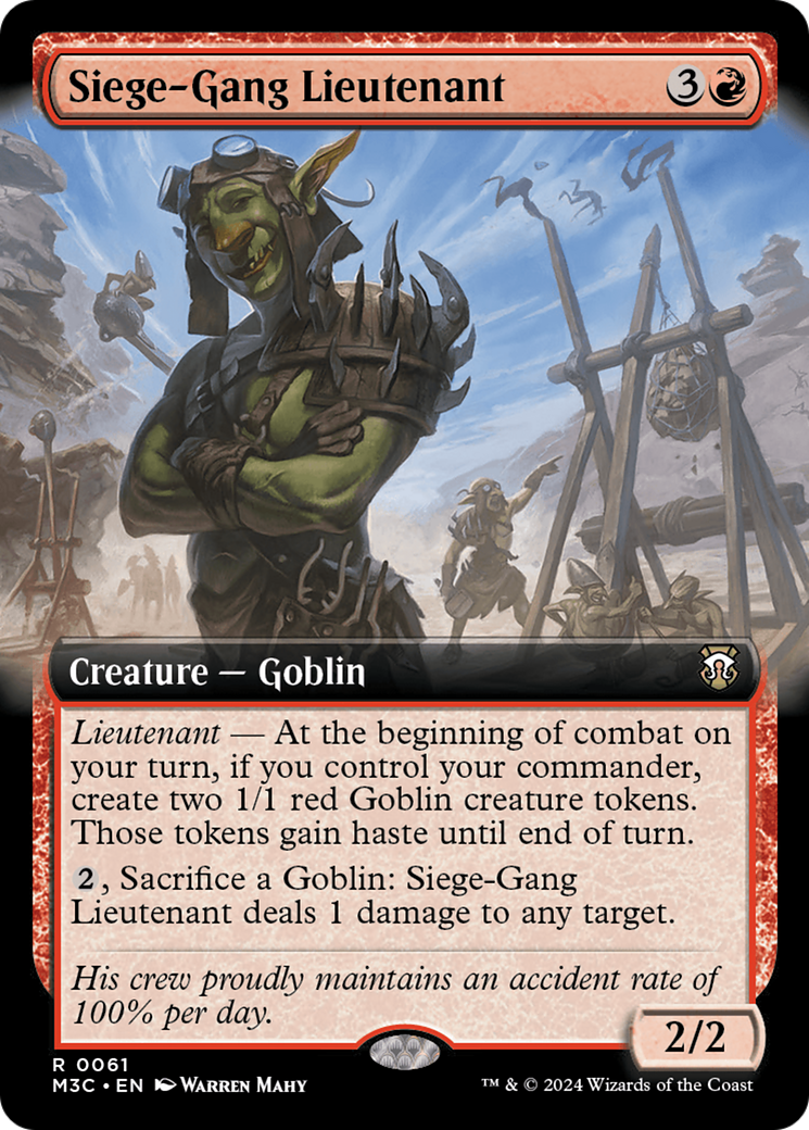 Siege-Gang Lieutenant (M3C-061) - : (Extended Art) Foil