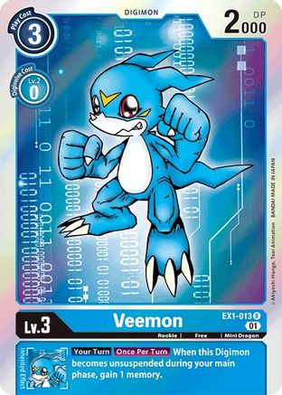 Veemon (EX1-013) - Classic Collection Foil