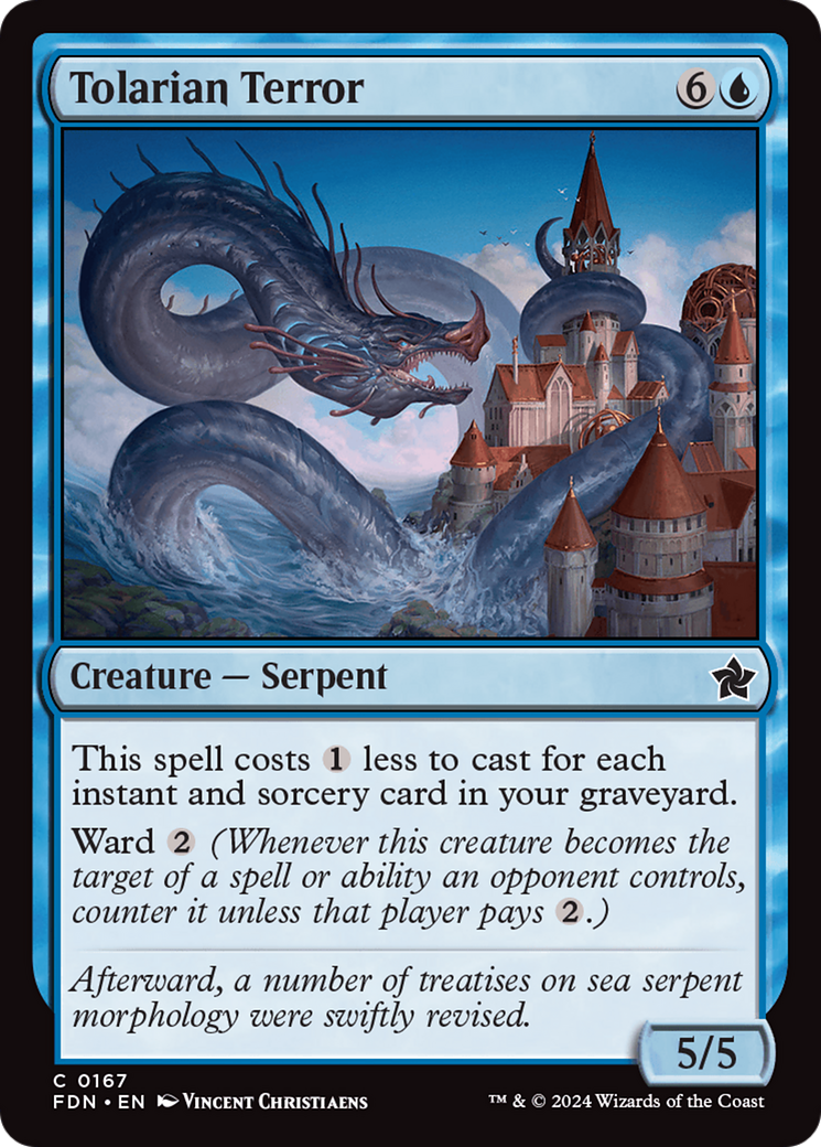 Tolarian Terror (FDN-167) -  Foil