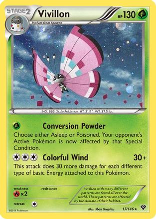 Vivillon - 17/146 (Cosmos Holo) 17 - Holofoil