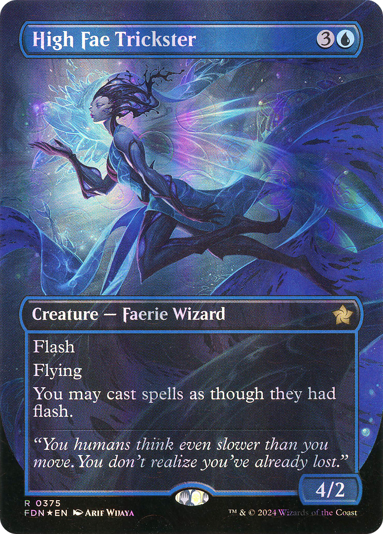 High Fae Trickster (FDN-375) -  (Borderless) Foil