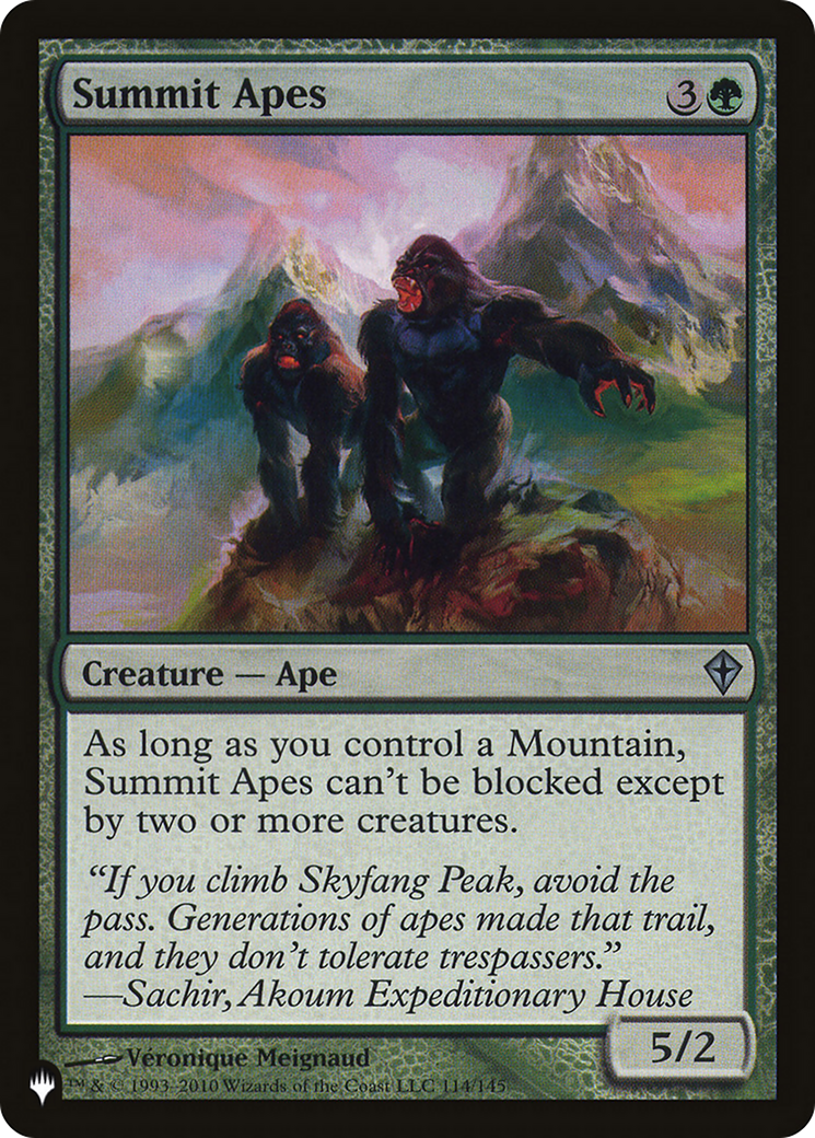 Summit Apes (LIST-WWK-114) -