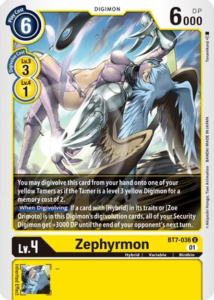 Zephyrmon (BT7-036) - Next Adventure