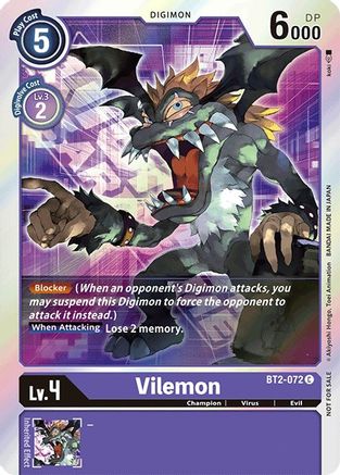 Vilemon (2021 Championship Finals Event Pack 1) (BT2-072) - Release Special Booster