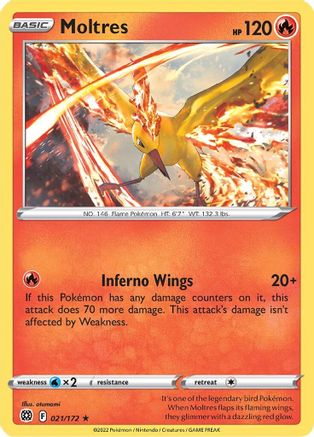 Moltres 21/172 - Reverse Holofoil