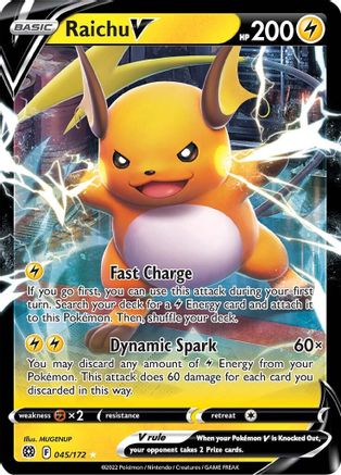 Raichu V 45/172 - Holofoil