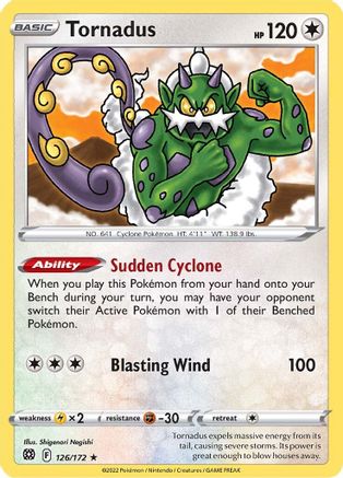 Tornadus 126/172 - Reverse Holofoil