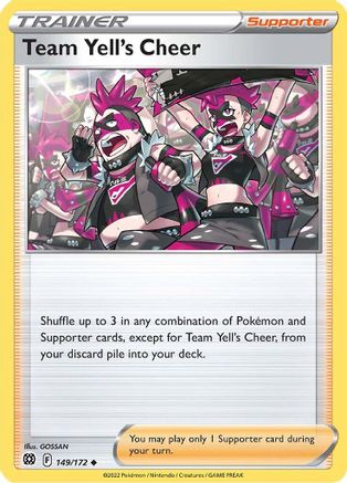 Team Yell's Cheer 149/172 - Reverse Holofoil