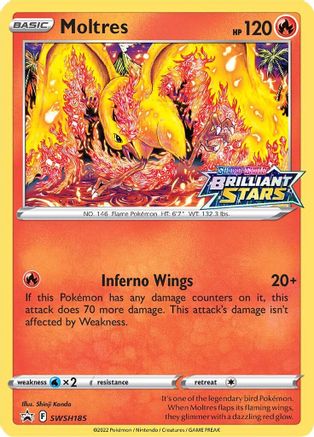 Moltres - SWSH185 SWSH185/307 - Holofoil