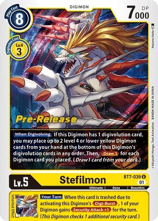 Stefilmon (BT7-039) - Next Adventure Pre-Release Cards Foil