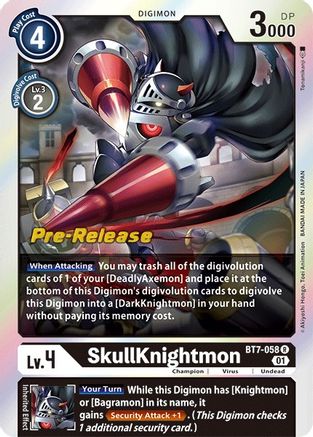 SkullKnightmon (BT7-058) - Next Adventure Pre-Release Cards Foil