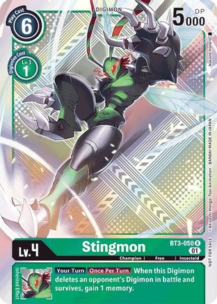 Stingmon - BT3-050 (Official Tournament Pack Vol.4) (BT3-050) - Release Special Booster 1.0 Foil