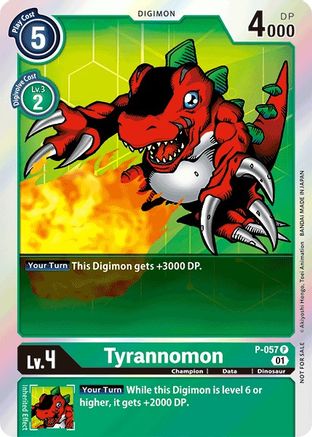 Tyrannomon (Official Tournament Pack Vol.4) (P-057) - Digimon Promotion Cards