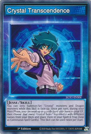 Crystal Transcendence (SGX1-ENS06) - Speed Duel GX: Duel Academy Box 1st Edition