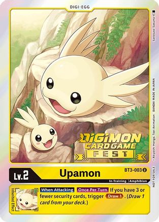 Upamon - BT3-003 (Digimon Card Game Fest 2022) (BT3-003) - Release Special Booster 1.0 Foil