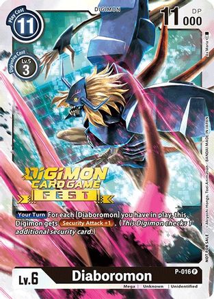 Diaboromon - P-016 (Digimon Card Game Fest 2022) (P-016) - Digimon Promotion Cards Foil