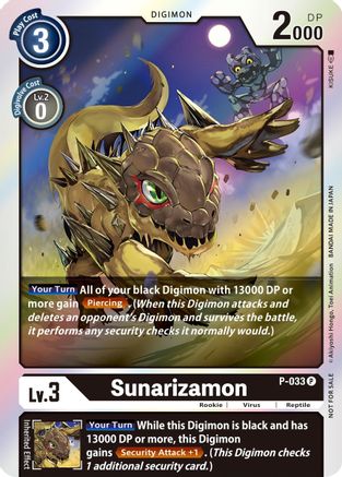 Sunarizamon - P-033 (Buy a Box Promo) (P-033) - Digimon Promotion Cards